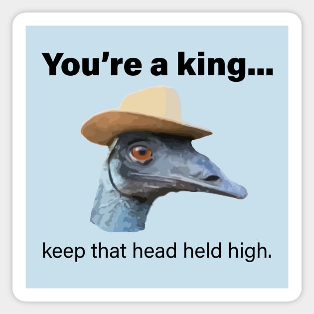 Emu King Sticker by JR10